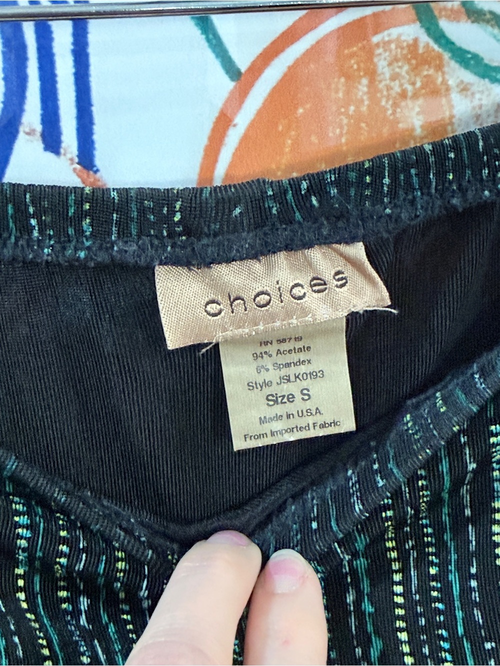 Choices Digital Matrix Print Mermaid Maxi Skirt Size Small - Picture 5 of 7